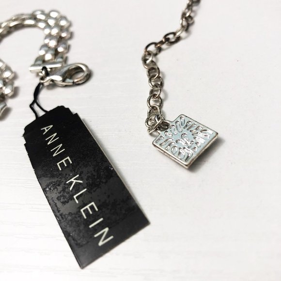 NEW Anne Klein Silver Chain Necklace - Picture 3 of 6